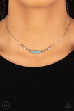 Retro Rejuvenation - Blue choker necklace