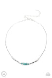 Retro Rejuvenation - Blue choker necklace