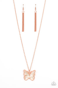 Gives Me Butterflies - Copper necklace