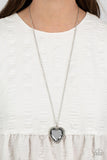 Prismatically Twitterpated - Silver Heart necklace