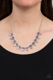 Razor-Sharp Refinement - Blue iridescent necklace