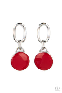 Drop a TINT - Red post earrings