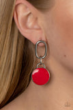 Drop a TINT - Red post earrings