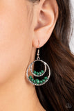 Bustling Beads - Green earrings