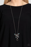 Badlands Butterfly - Blue lanyard necklace