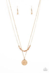 Stunning Supernova - Gold necklace