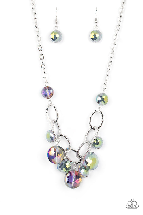 Rhinestone River - Multi necklace