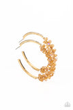 Bubble-Bursting Bling -Gold hoop earrings