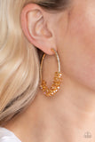 Bubble-Bursting Bling -Gold hoop earrings