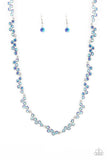 GLOWING Admiration - Blue oil spill necklace