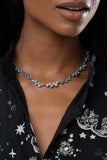 GLOWING Admiration - Blue oil spill necklace