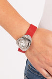 Pasadena Prairies - Red Wrap bracelet