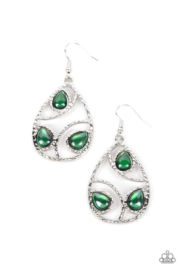 Send the BRIGHT Message - Green earrings