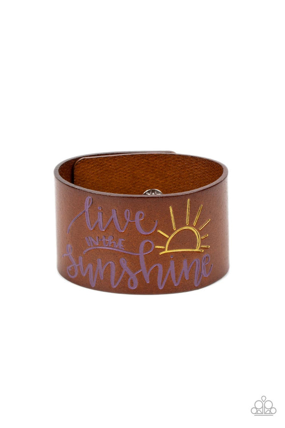 Sunshine Season - Purple wrap bracelet