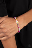 Groovy Gerberas - Pink clasp bracelet