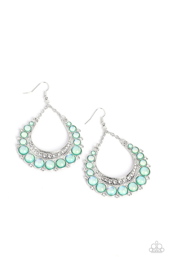 Bubbly Bling - Green earrings