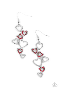 Sweetheart Serenade - Red heart earrings