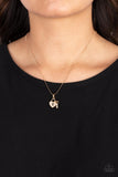 You Hold My Heart - Gold heart and key necklace