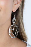 Enchanting Echo - Silver heart earrings