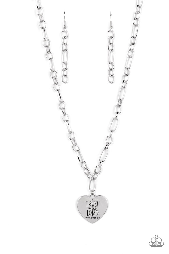 Perennial Proverbs - Silver inspirational necklace