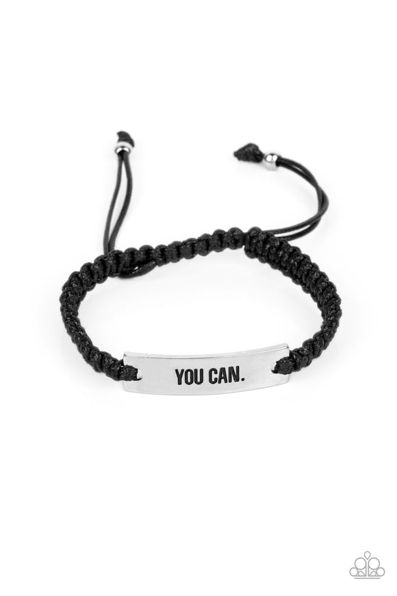 Beyond Belief - Black urban bracelet