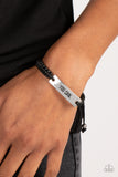 Beyond Belief - Black urban bracelet