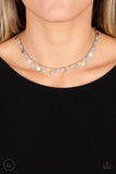 Champagne Catwalk - Silver choker necklace