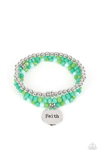 Fashionable Faith - Green Inspirational bracelet