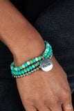 Fashionable Faith - Green Inspirational bracelet