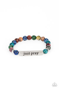 Just Pray - Multi Color chakra bead bracelet