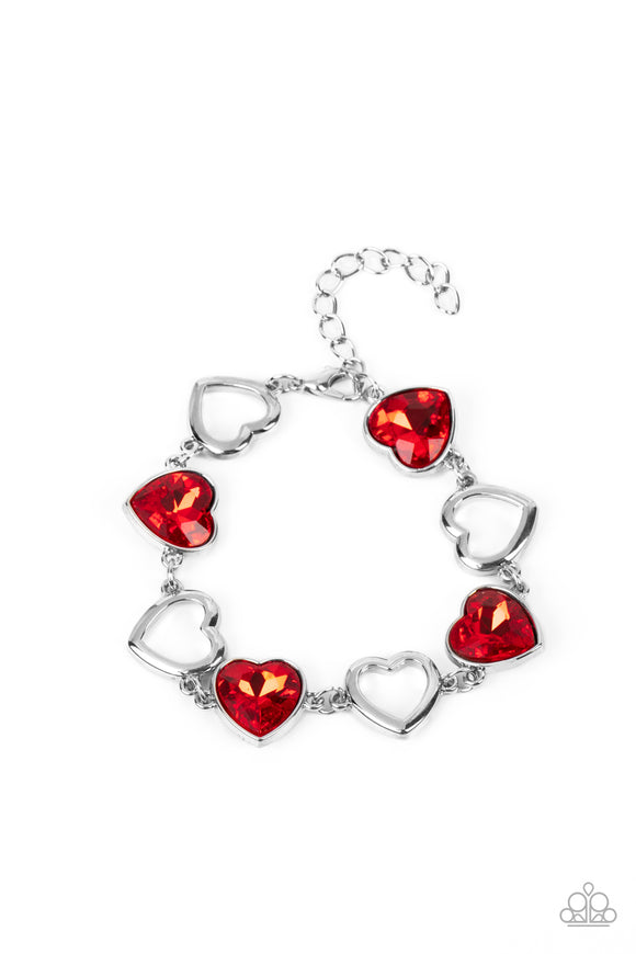 Sentimental Sweethearts - Red heart bracelet