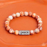 Serene Season - Orange urban PEACE bracelet