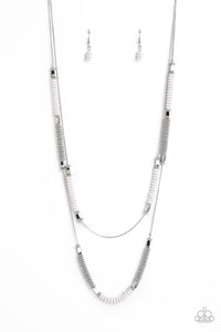 Caviar Chic - White necklace