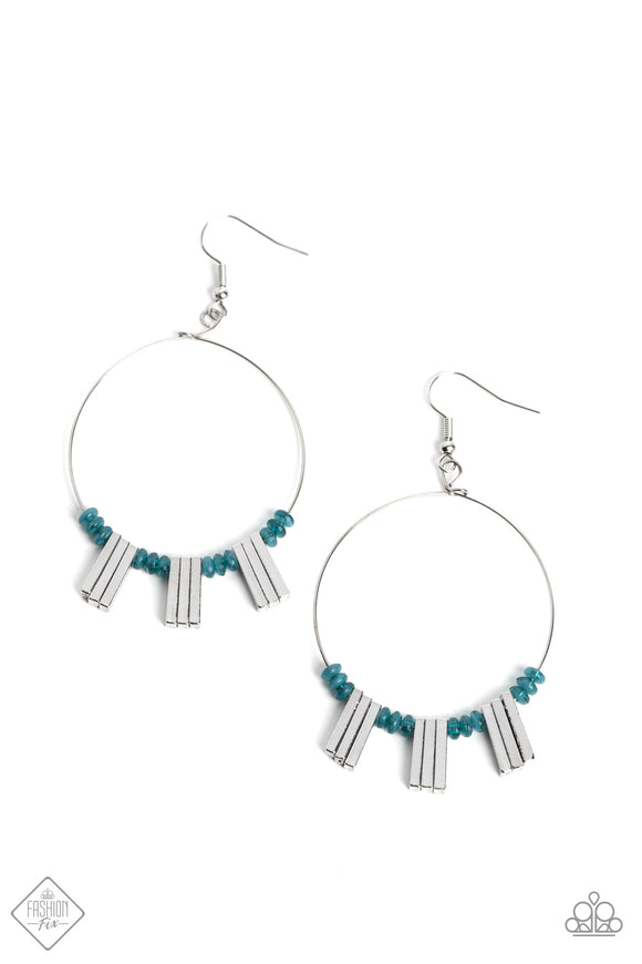 Luxe Lagoon - Blue earrings