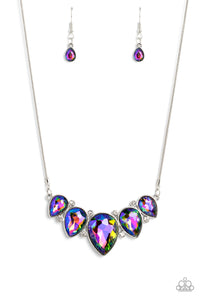 Regally Refined - Multi oil spill LOP necklace