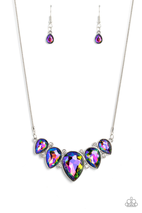 Regally Refined - Multi oil spill LOP necklace