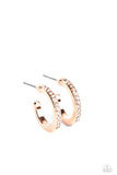 Audaciously Angelic - Rose Gold mini hoop earrings