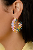 Fairy Fantasia - Multi iridescent hoop earrings