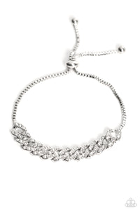 Mecca Metro - White pull tie bracelet