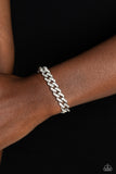 Mecca Metro - White pull tie bracelet