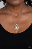 Fancy Flower Girl - Yellow necklace