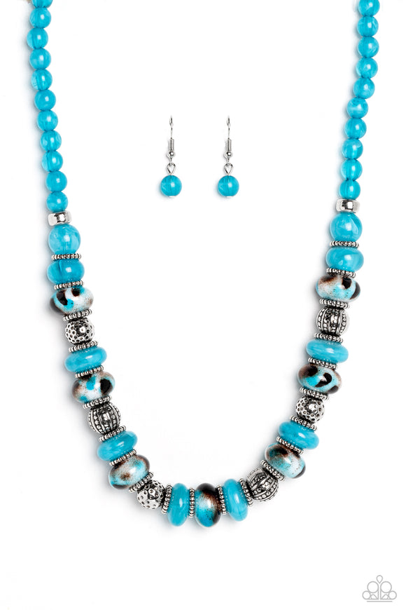 Warped Whimsicality - Blue necklace