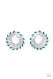 Firework Fanfare - Blue post earrings