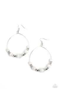 Cats Eye Charisma - White moonstone earrings