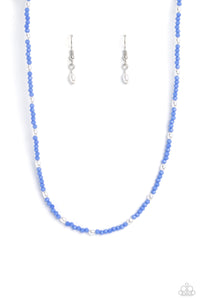 Beaded Blitz - Blue necklace