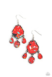 Organic Optimism - Red earrings