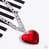 GLASSY-Hero - Red heart necklace