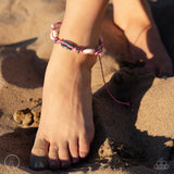 Beachcomber Ballad - Pink shell anklet