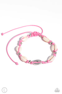 Beachcomber Ballad - Pink shell anklet