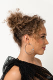 Theater HOOP - White hoop earrings